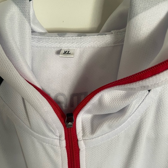 Shimano Hooded Cycling Shirt Men XL Extra Large Full Zip Thin Lightweight Jacket - Picture 3 of 4